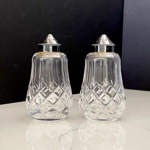 Vintage Salt & Pepper Shakers by Waterford Crystal